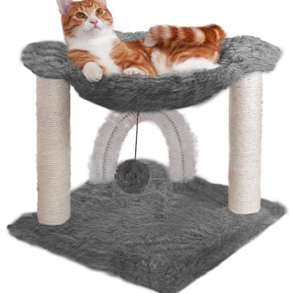 15 . 75 "‎ Tall Playground for Indoor Cats , Ft . Sisal Scratching Post